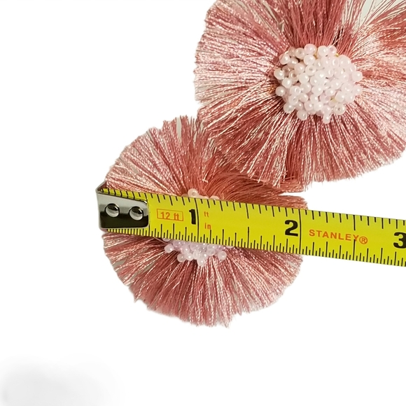 Cloie Seed Bead Cluster With Tassel Fringe - Picture 4 of 6